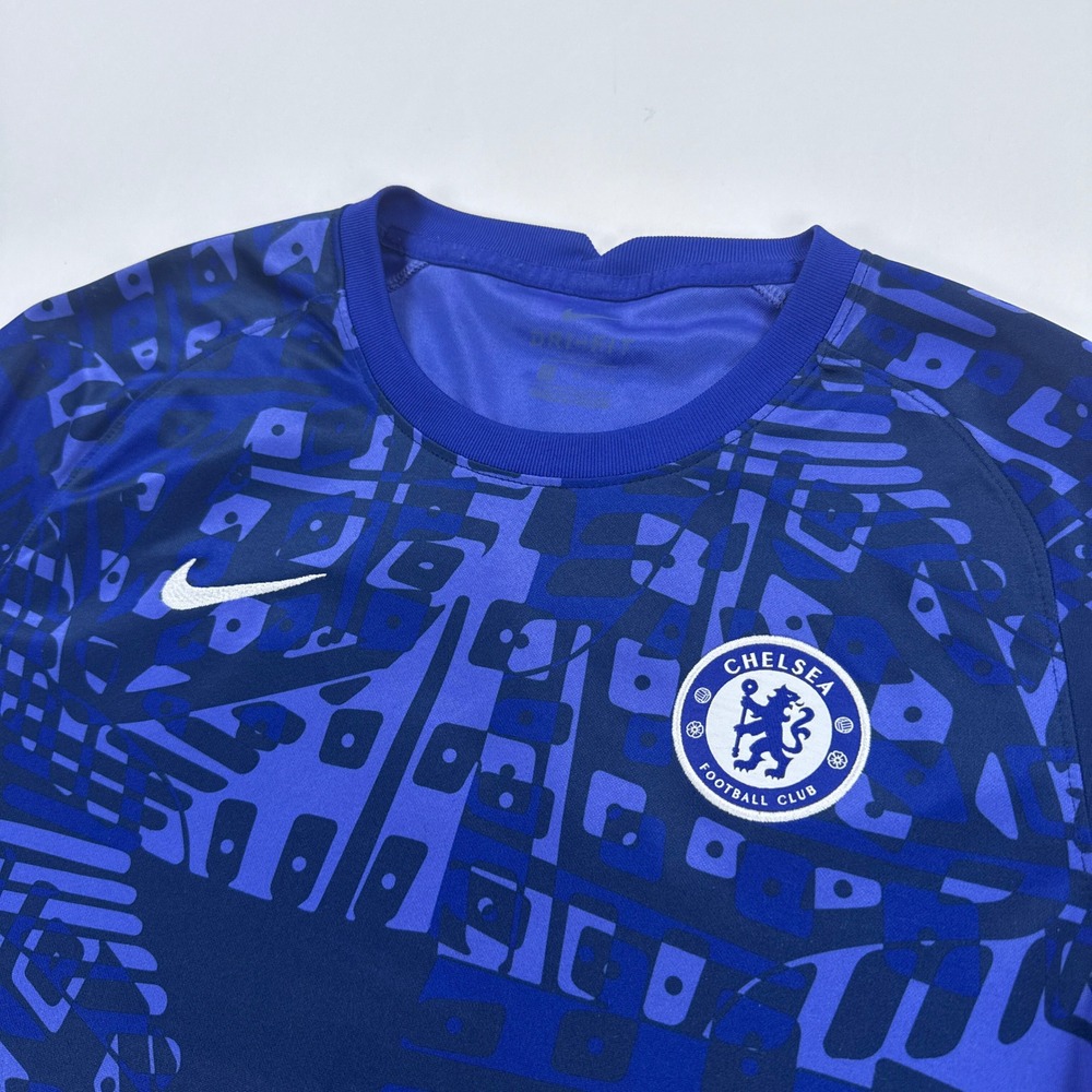 Nike Chelsea FC Pre Match Jersey Mens Medium Blue 2020 21 Soccer Training Top M